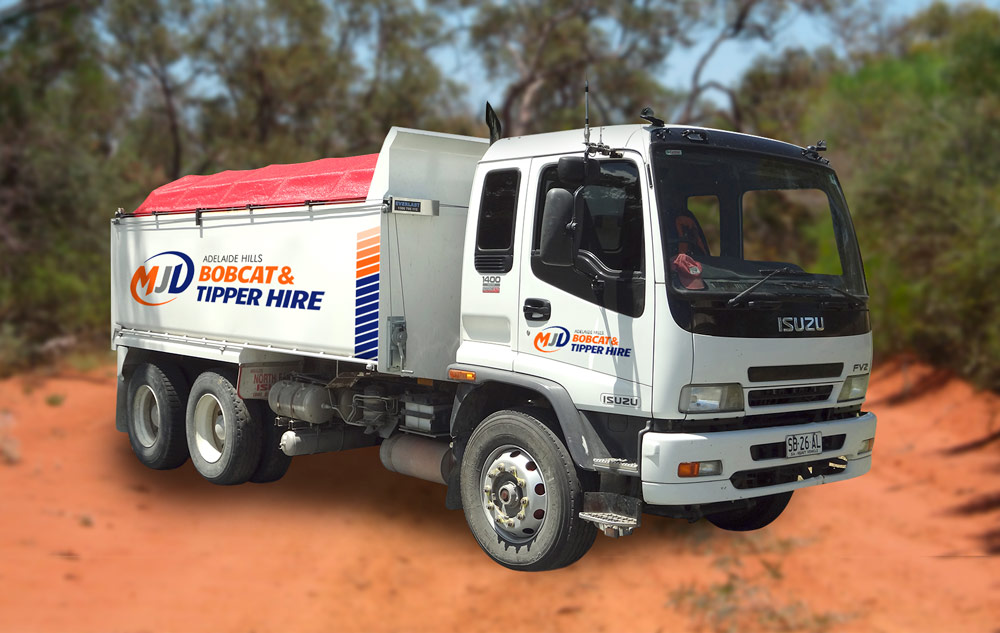 MJD Bobcat & Tipper Hire - Truck Decals