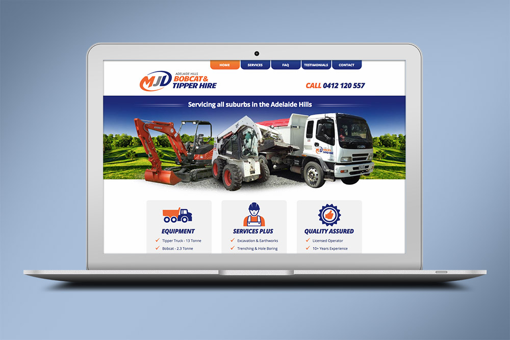 MJD Bobcat - Website (laptop)