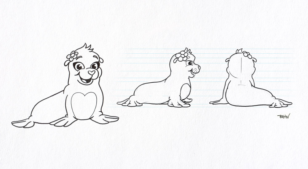 Sea Lion Mascot - Character concept for SA Tourism