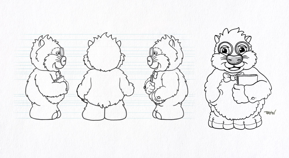 Wombat Mascot - Character concept for SA Tourism