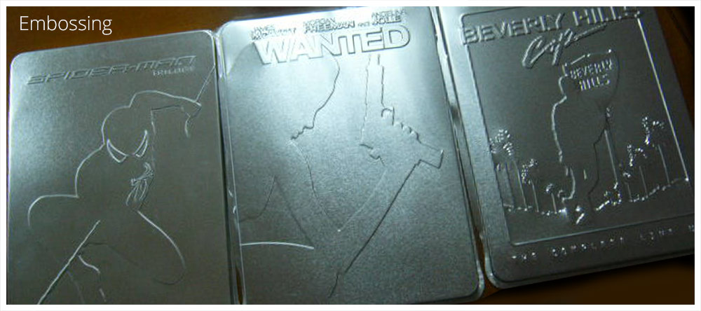 EzyDVD Collector's Tins - Embossing