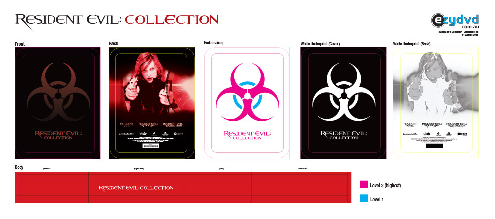 EzyDVD Collector's Tins - Resident Evil (plates)