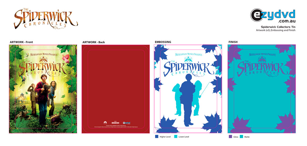 EzyDVD Collector's Tins - Spiderwick Chronicles (plates)
